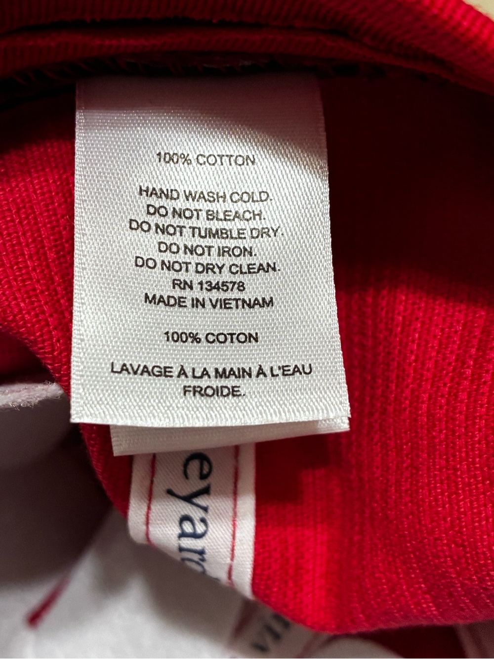 VINEYARD VINES Corduroy Red Whale Strapback Cap NWOT - Picture 7 of 7